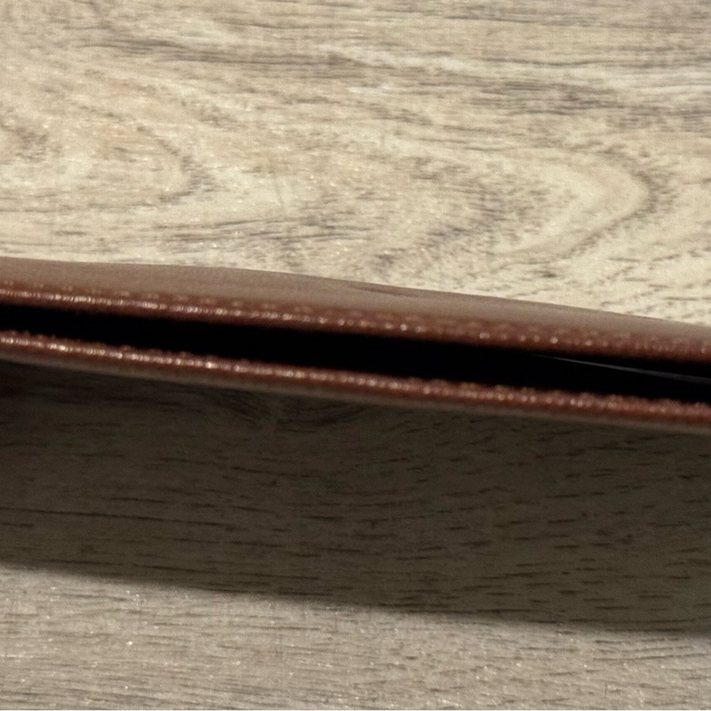 VINTAGE Louis Vuitton Taiga ID / Photo / Card Holder Brown Leather Wallet EUC - Picture 7 of 11